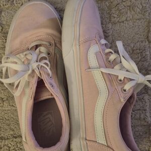 Vans Old Skool Pink With White Stripe